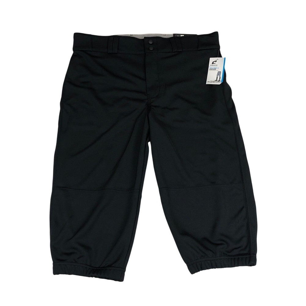 Champro Triple Crown 2.0 Knicker Baseball Pants Mens Large Black BP68 NEW